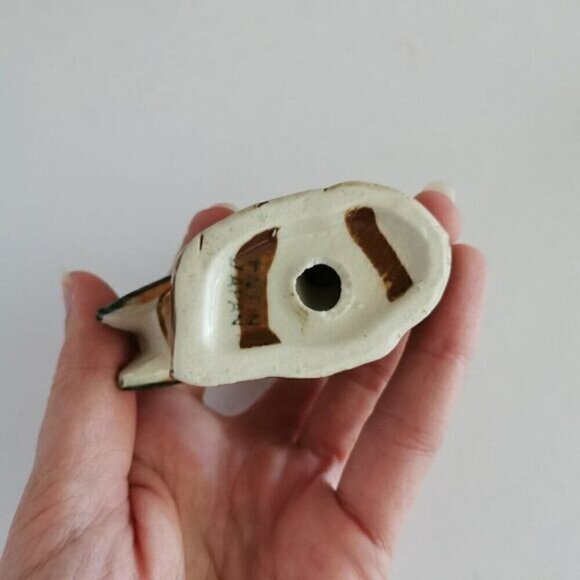 Pair of 2 Vintage Bird Figurines, Pelican Bird Branch Leaf Made in Japan Kitsch - Picture 8 of 10